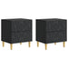 Noptieră 2 pcs Negru 43 x 34,5 x 48 cm Lemn prelucrat - WALTI WALTI