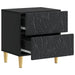 Noptieră 2 pcs Negru 43 x 34,5 x 48 cm Lemn prelucrat - WALTI WALTI