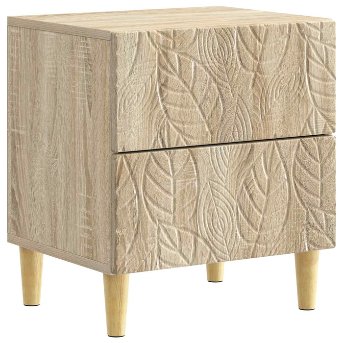 Noptieră 2 pcs Stejar Sonoma 43 x 34,5 x 48 cm Lemn prelucrat - WALTI WALTI