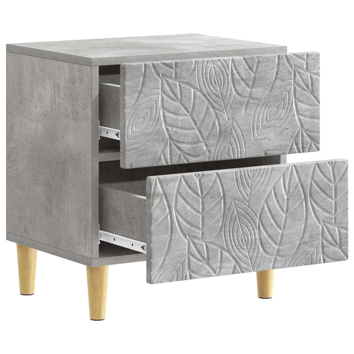 Noptieră Gri Beton 43 x 34,5 x 48 cm Lemn prelucrat - WALTI WALTI