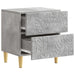 Noptieră Gri Beton 43 x 34,5 x 48 cm Lemn prelucrat - WALTI WALTI