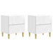 Noptieră 2 pcs Alb foarte lucios 43 x 34,5 x 48 cm - WALTI WALTI