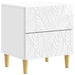 Noptieră 2 pcs Alb foarte lucios 43 x 34,5 x 48 cm - WALTI WALTI