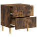 Noptieră 2 pcs Stejar fumuriu 43 x 34,5 x 48 cm Lemn prelucrat - WALTI WALTI
