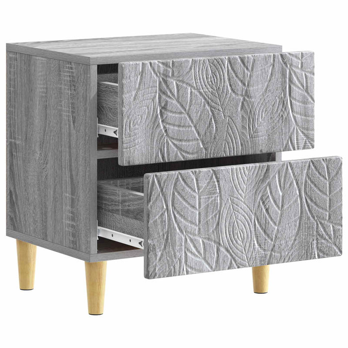Noptieră Sonoma gri 43 x 34,5 x 48 cm Lemn prelucrat - WALTI WALTI