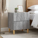 Noptieră 2 pcs Sonoma gri 43 x 34,5 x 48 cm Lemn prelucrat - WALTI WALTI
