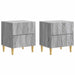 Noptieră 2 pcs Sonoma gri 43 x 34,5 x 48 cm Lemn prelucrat - WALTI WALTI
