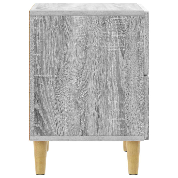 Noptieră 2 pcs Sonoma gri 43 x 34,5 x 48 cm Lemn prelucrat - WALTI WALTI