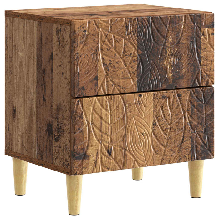 Noptieră 2 pcs Lemn vechi 43 x 34,5 x 48 cm Lemn prelucrat - WALTI WALTI