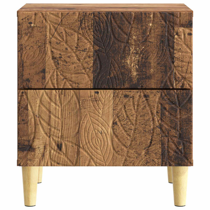 Noptieră 2 pcs Lemn vechi 43 x 34,5 x 48 cm Lemn prelucrat - WALTI WALTI