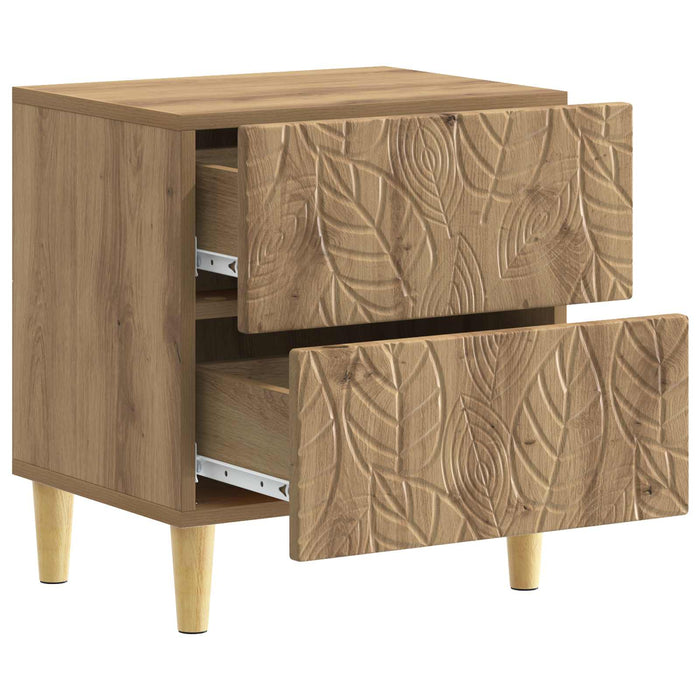 Noptieră 2 pcs Stejar Artizanal 43 x 34,5 x 48 cm - WALTI WALTI