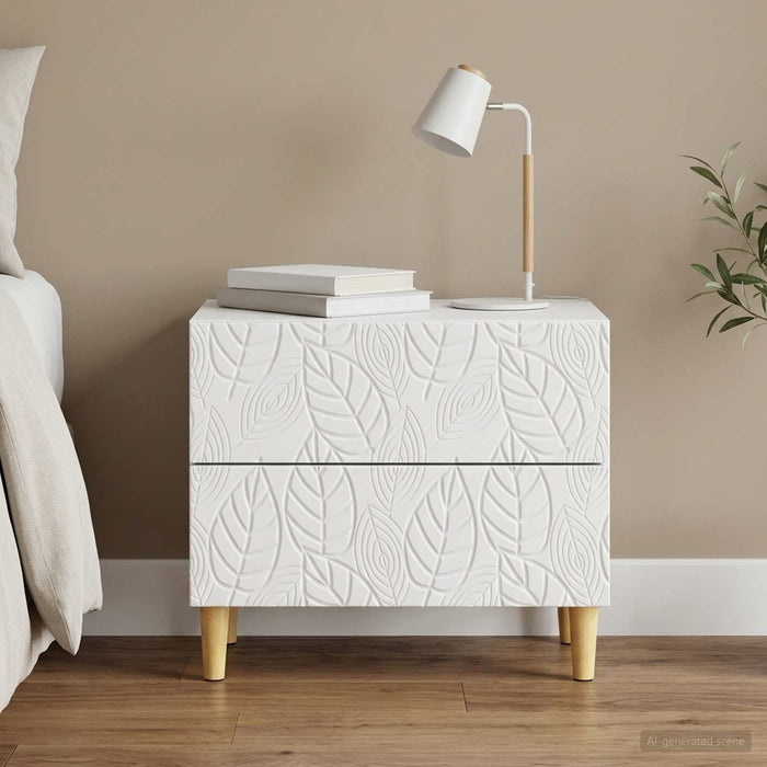 Noptieră Alb 62 x 34,5 x 48 cm Lemn prelucrat - WALTI WALTI