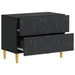 Noptieră Negru 62 x 34,5 x 48 cm Lemn prelucrat - WALTI WALTI