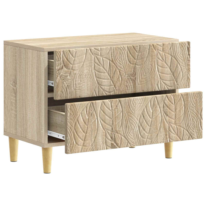 Noptieră Stejar Sonoma 62 x 34,5 x 48 cm Lemn prelucrat - WALTI WALTI