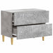 Noptieră Gri Beton 62 x 34,5 x 48 cm Lemn prelucrat - WALTI WALTI