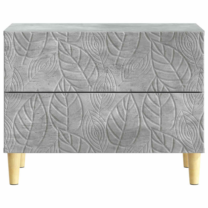 Noptieră Gri Beton 62 x 34,5 x 48 cm Lemn prelucrat - WALTI WALTI