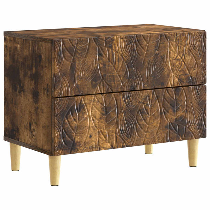 Noptieră Stejar fumuriu 62 x 34,5 x 48 cm Lemn prelucrat - WALTI WALTI
