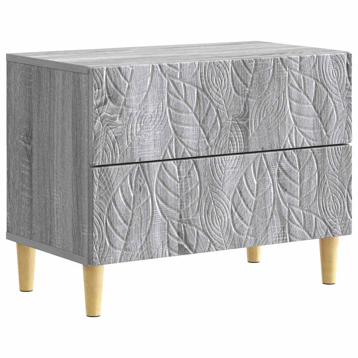 Noptieră Sonoma gri 62 x 34,5 x 48 cm Lemn prelucrat - WALTI WALTI