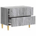 Noptieră Sonoma gri 62 x 34,5 x 48 cm Lemn prelucrat - WALTI WALTI