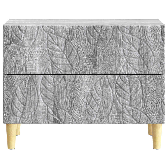 Noptieră Sonoma gri 62 x 34,5 x 48 cm Lemn prelucrat - WALTI WALTI