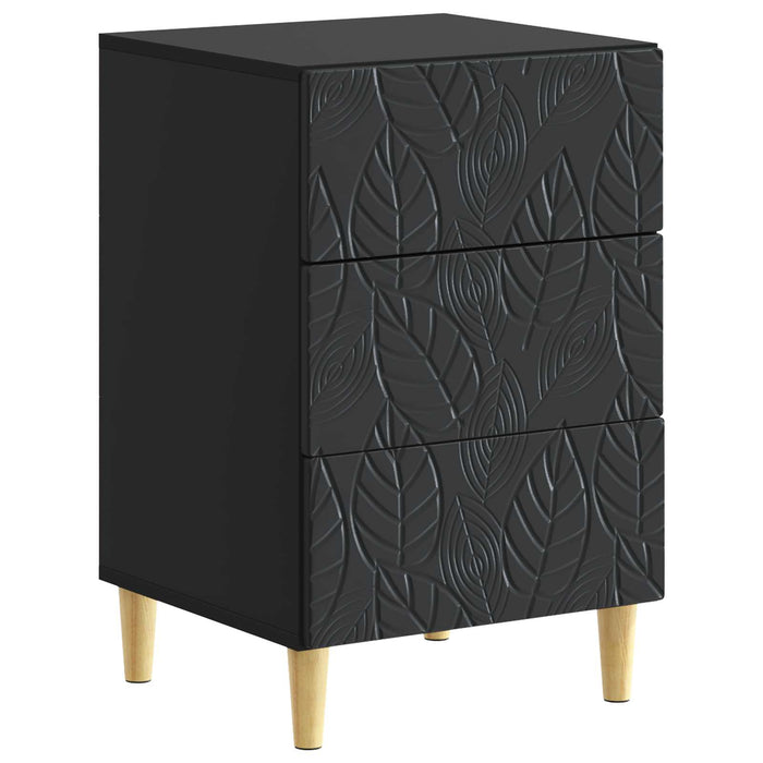 Noptieră Negru 43 x 39,5 x 66,5 cm Lemn prelucrat - WALTI WALTI