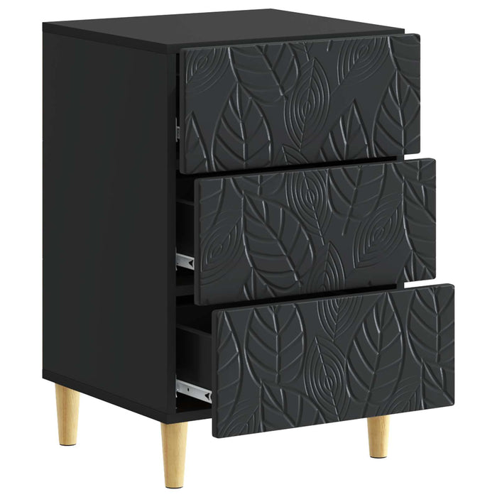Noptieră Negru 43 x 39,5 x 66,5 cm Lemn prelucrat - WALTI WALTI