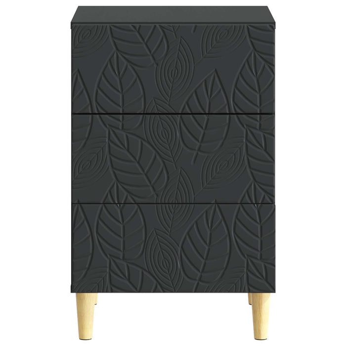 Noptieră Negru 43 x 39,5 x 66,5 cm Lemn prelucrat - WALTI WALTI