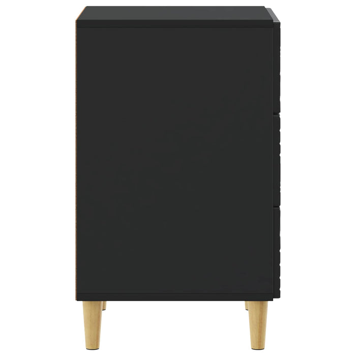 Noptieră Negru 43 x 39,5 x 66,5 cm Lemn prelucrat - WALTI WALTI
