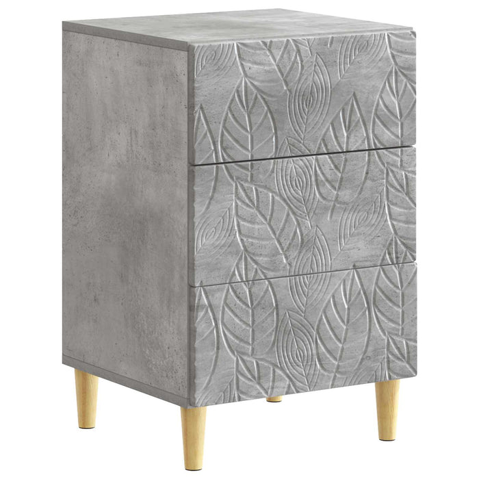 Noptieră Gri Beton 43 x 39,5 x 66,5 cm Lemn prelucrat - WALTI WALTI