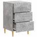 Noptieră Gri Beton 43 x 39,5 x 66,5 cm Lemn prelucrat - WALTI WALTI