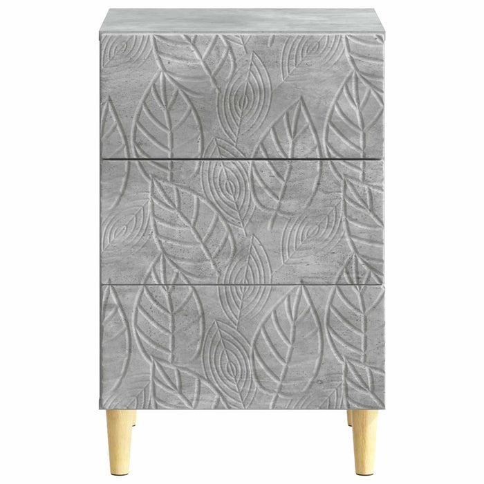 Noptieră Gri Beton 43 x 39,5 x 66,5 cm Lemn prelucrat - WALTI WALTI