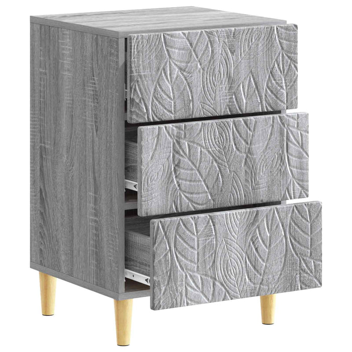 Noptieră Sonoma gri 43 x 39,5 x 66,5 cm Lemn prelucrat - WALTI WALTI