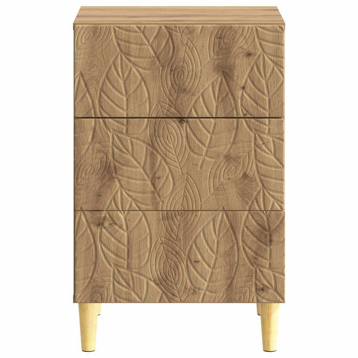 Noptieră Stejar Artizanal 43 x 39,5 x 66,5 cm Lemn prelucrat - WALTI WALTI