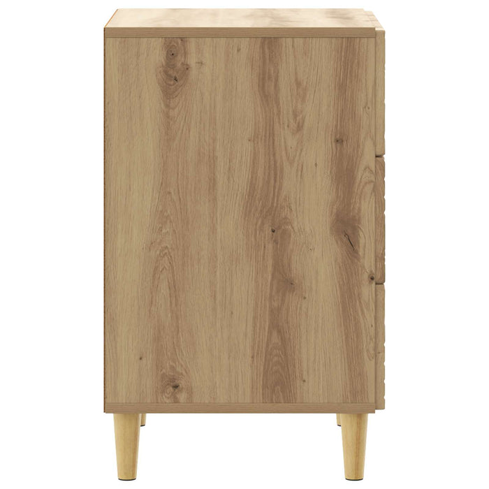 Noptieră Stejar Artizanal 43 x 39,5 x 66,5 cm Lemn prelucrat - WALTI WALTI
