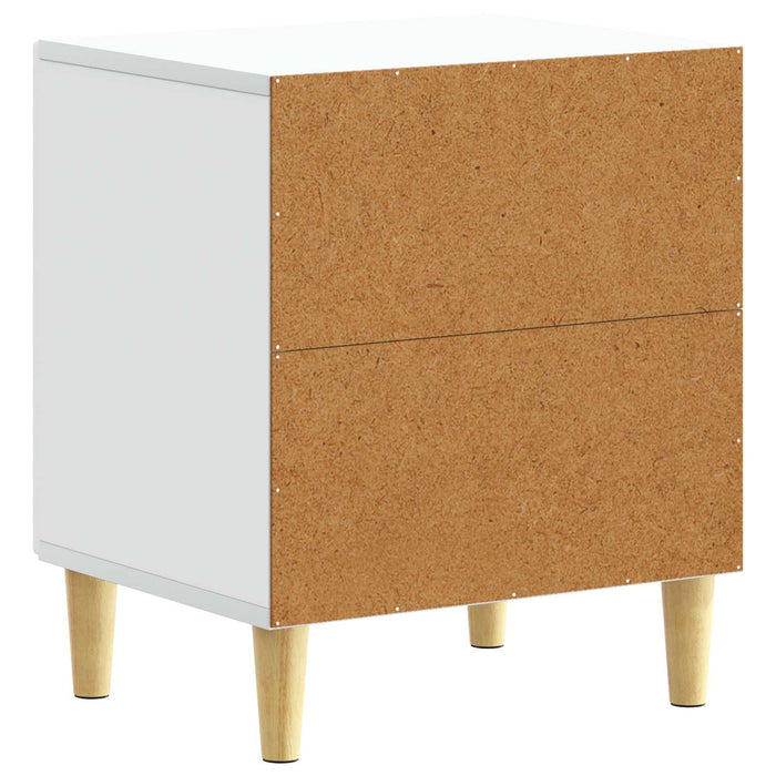Noptieră 2 pcs Alb 43 x 34,5 x 50 cm Lemn prelucrat - WALTI WALTI