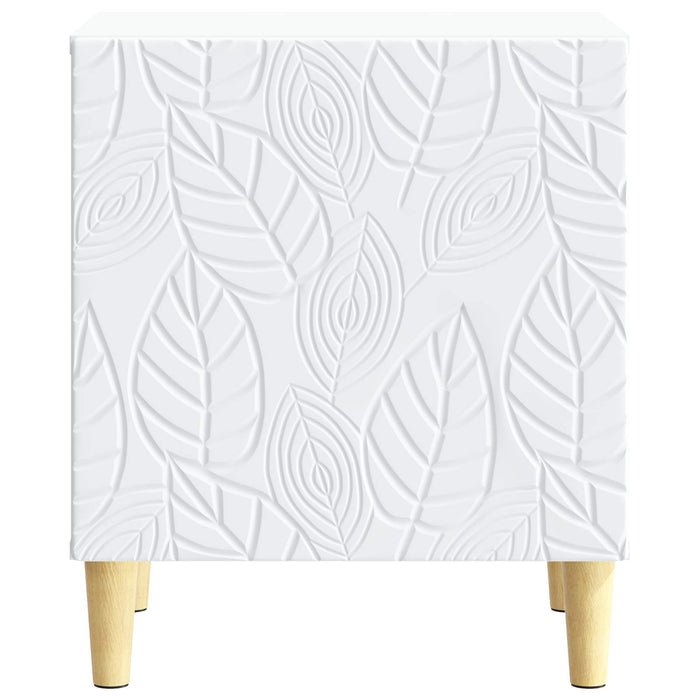 Noptieră 2 pcs Alb 43 x 34,5 x 50 cm Lemn prelucrat - WALTI WALTI
