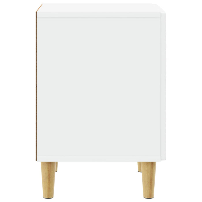 Noptieră 2 pcs Alb 43 x 34,5 x 50 cm Lemn prelucrat - WALTI WALTI