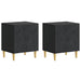 Noptieră 2 pcs Negru 43 x 34,5 x 50 cm Lemn prelucrat - WALTI WALTI