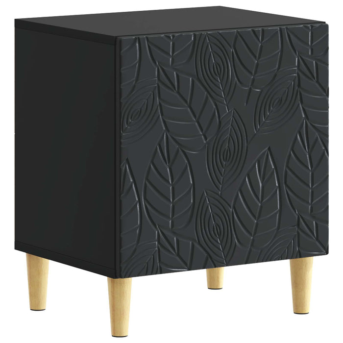 Noptieră 2 pcs Negru 43 x 34,5 x 50 cm Lemn prelucrat - WALTI WALTI