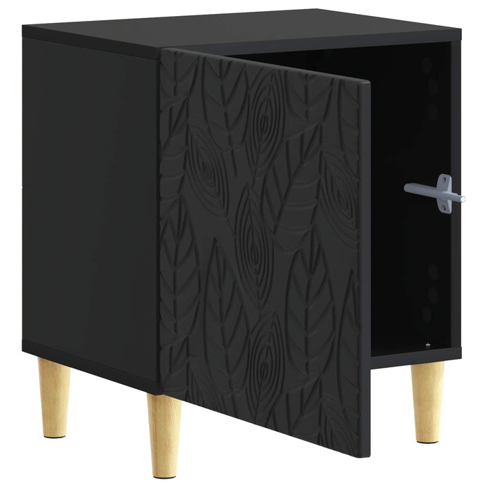 Noptieră 2 pcs Negru 43 x 34,5 x 50 cm Lemn prelucrat - WALTI WALTI
