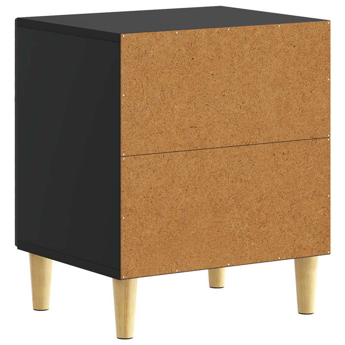 Noptieră 2 pcs Negru 43 x 34,5 x 50 cm Lemn prelucrat - WALTI WALTI