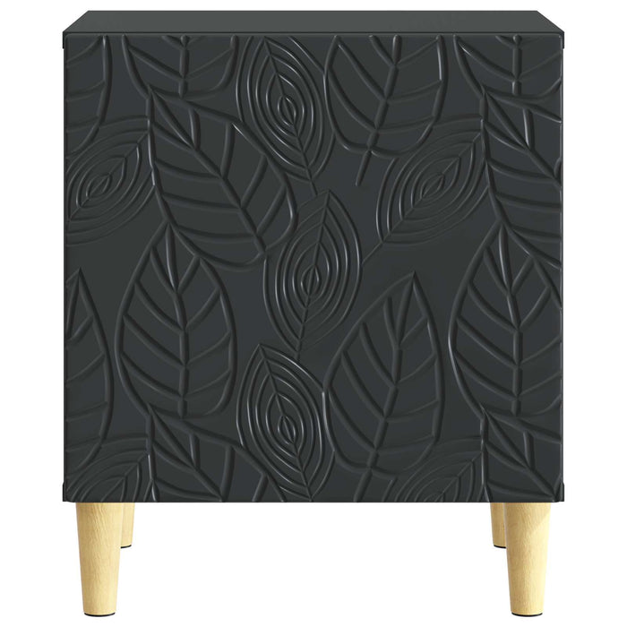 Noptieră 2 pcs Negru 43 x 34,5 x 50 cm Lemn prelucrat - WALTI WALTI