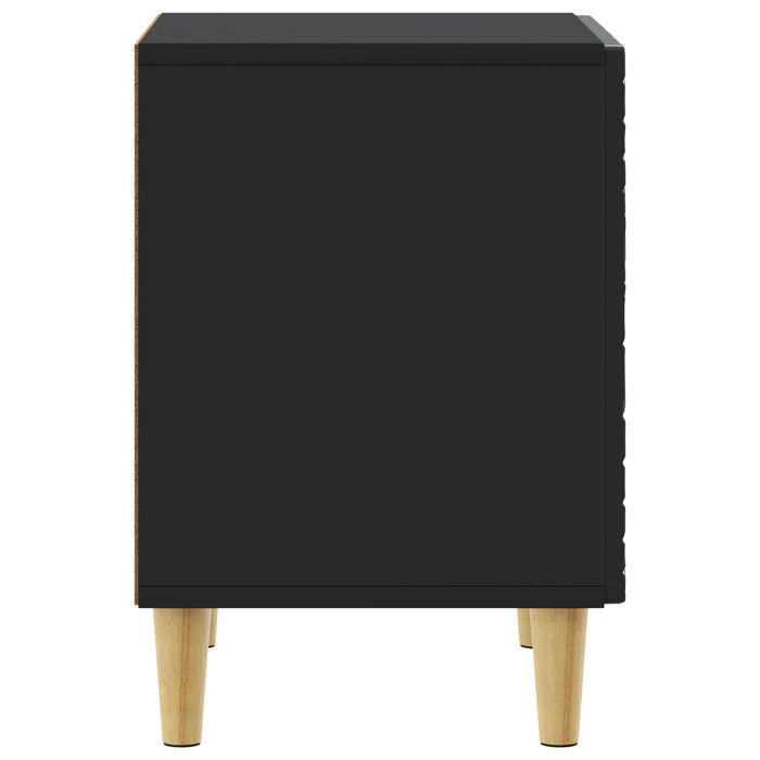 Noptieră 2 pcs Negru 43 x 34,5 x 50 cm Lemn prelucrat - WALTI WALTI
