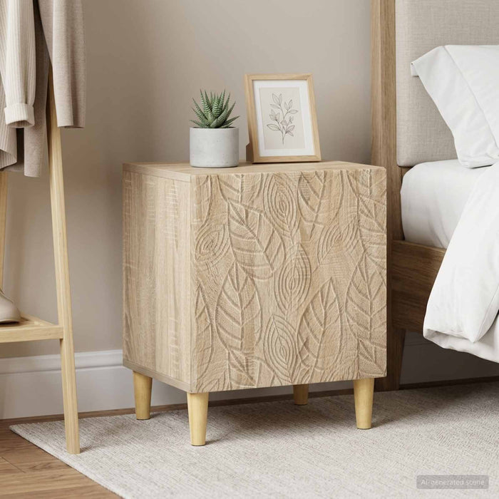 Noptieră 2 pcs Stejar Sonoma 43 x 34,5 x 50 cm Lemn prelucrat - WALTI WALTI