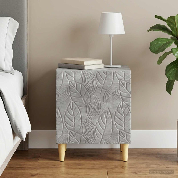 Noptieră Gri Beton 43 x 34,5 x 50 cm Lemn prelucrat - WALTI WALTI
