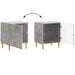 Noptieră Gri Beton 43 x 34,5 x 50 cm Lemn prelucrat - WALTI WALTI