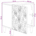Noptieră Gri Beton 43 x 34,5 x 50 cm Lemn prelucrat - WALTI WALTI