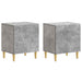 Noptieră 2 pcs Gri Beton 43 x 34,5 x 50 cm Lemn prelucrat - WALTI WALTI