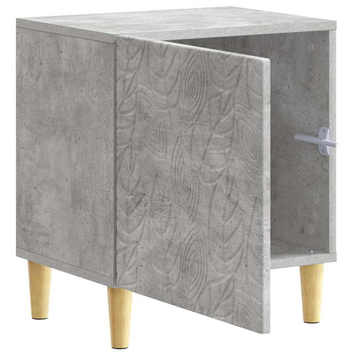 Noptieră 2 pcs Gri Beton 43 x 34,5 x 50 cm Lemn prelucrat - WALTI WALTI