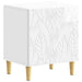 Noptieră 2 pcs Alb foarte lucios 43 x 34,5 x 50 cm - WALTI WALTI